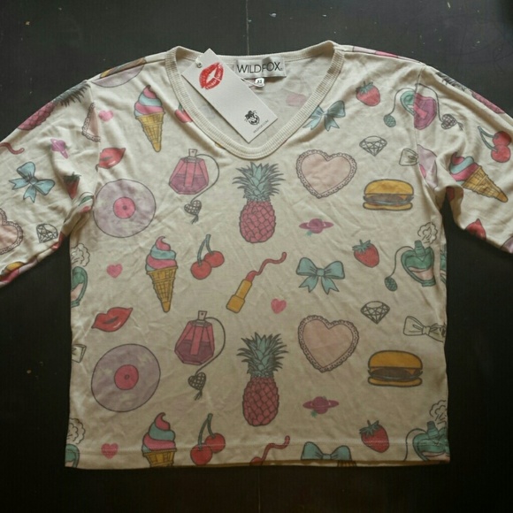 Wildfox Emoji Babysitter Tee