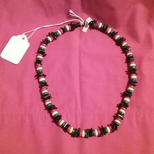 Rasta shell necklace