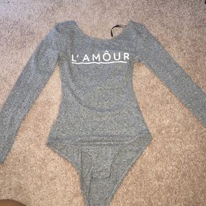 Gray Bodysuit