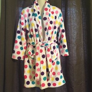 Girls sz large bath robe