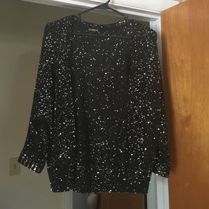 Express Sequin Cardigan