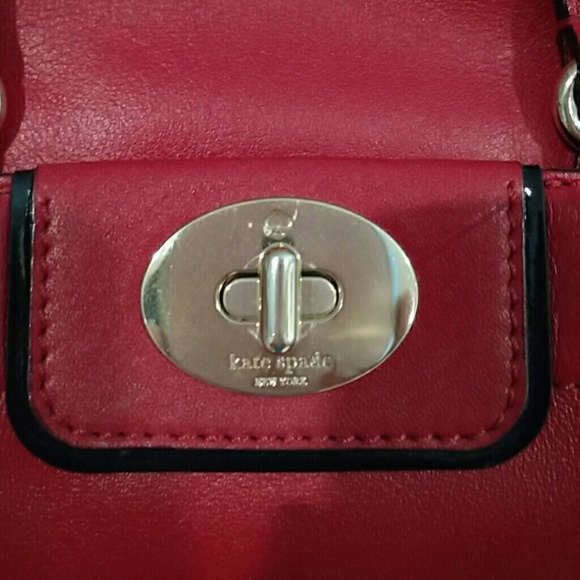 Gorgeous red leather Kate Spade bag - Picture 3 of 4