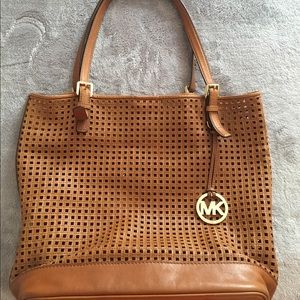 Authentic tan Michael Kors tote