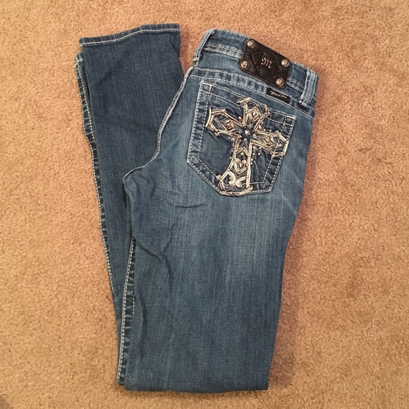 Miss Me Skinny Blue Jeans