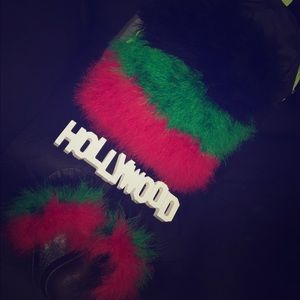 Hollywood Slippers and Sacks 🌴👡🎒 sold as a set