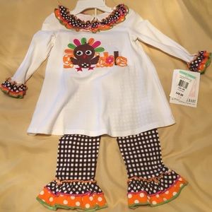 Bonnie Baby 18 month Thanksgiving set