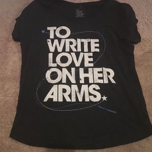 To write love on her arms shirt