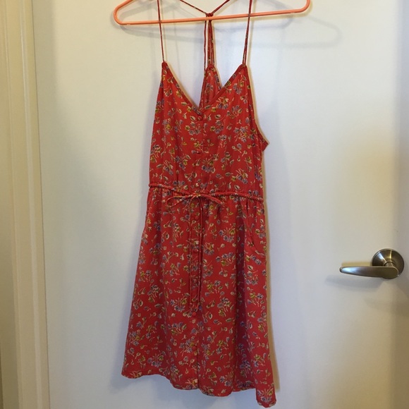 American Eagle silk strap dress
