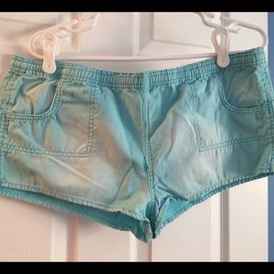 Faded blue hollister shorts