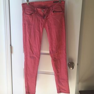 Coral citizen of humanity jeans skinny leg ankle