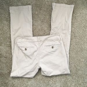 American eagle kick boot size 4 khaki pants