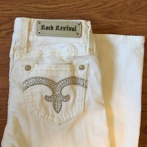 Rock Revival white Alanis jeans size 28