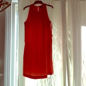 BCBGMaxAzria orange/red tent dress xs