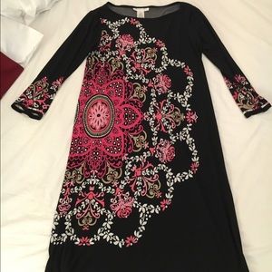 LONDON TIMES Print Shift Dress