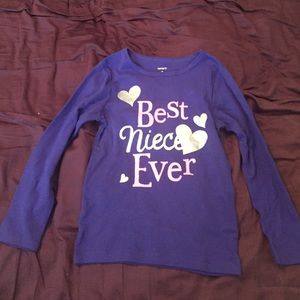Girl's purplish-blue "best niece ever" T