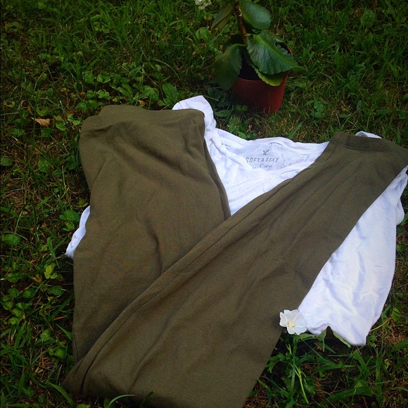 Olive Green Leggings