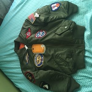 Youth M A1 Jacket W/Patches SZ 4T