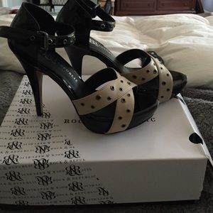 Rock and Republic open toe pumps.