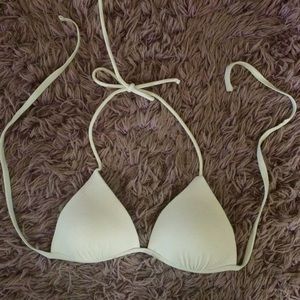 Classic white string bikini top ☀️