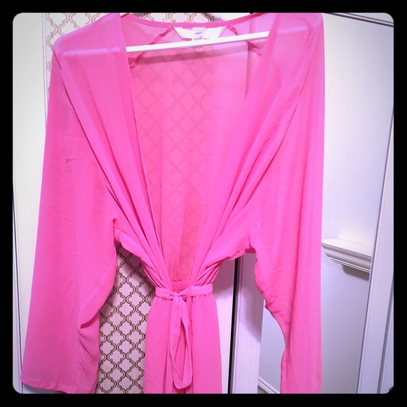 Victoria's Secret Pink Kimono Sheer Robe