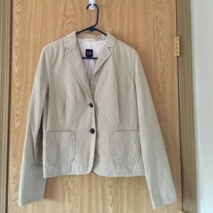 Gap khaki suit jacket