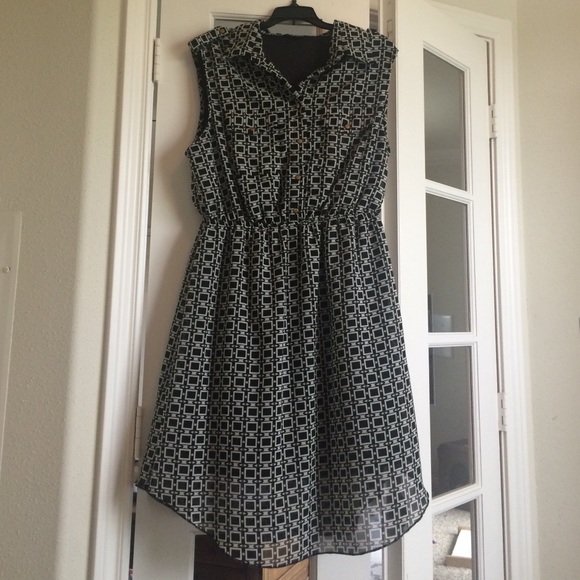 Black and White Pattern Dress by indulge