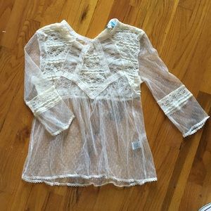 Cute sheer lace top