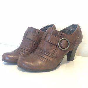 Aldo Leather Ankle Boots Heel