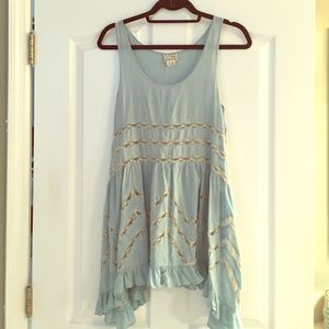 Free People Voile & Lace Trapeze Slip, Small