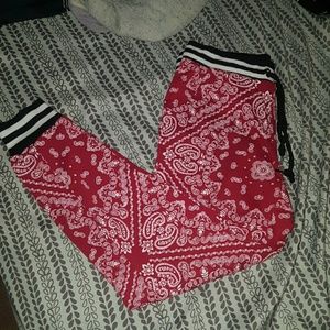 Rue 21 Bandana Patterened Joggers