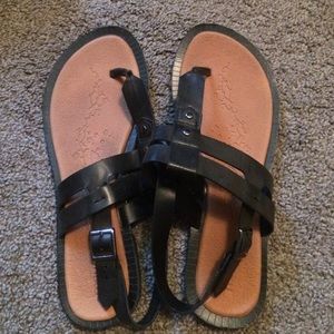 Black Strappy Sandals