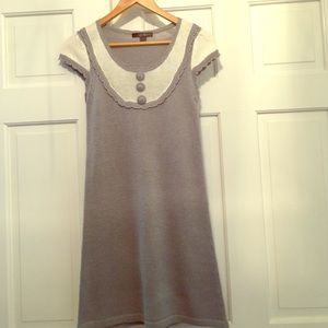 Grey/Cream Knit  Dress