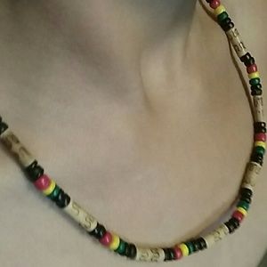 Wood beads rasta style