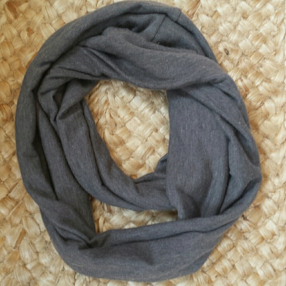 Grey jersey infinity scarf