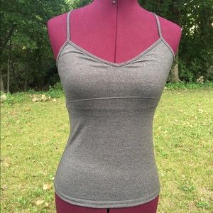Alo Yoga slate gray top size small