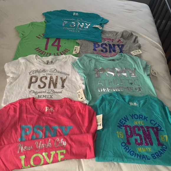 7 PSNY (Aeropostale) tshirts for girls