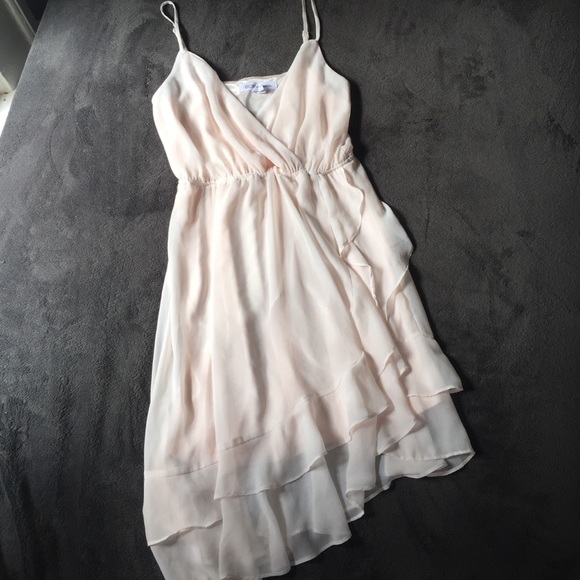 Pink asymmetrical dress