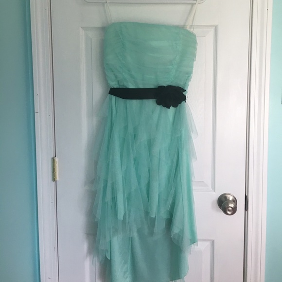 Homecoming/prom dress, high-low, mint/blue