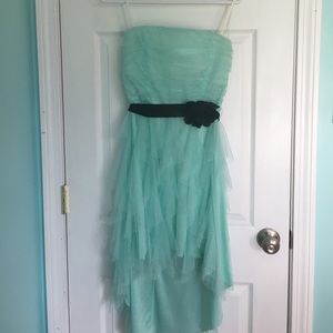 Homecoming/prom dress, high-low, mint/blue