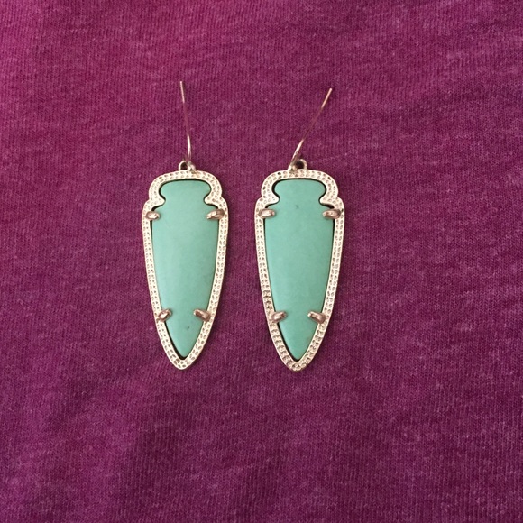 Mint green Kendra Scott Dani earrings