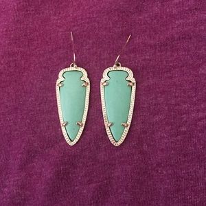Mint green Kendra Scott Dani earrings