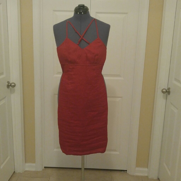 Red summer dress