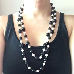 Long beaded boutique necklace
