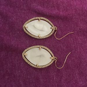 Cream Stella and Dot earrings