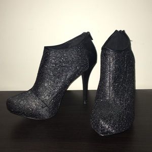 4" Ankle boot heels with lace