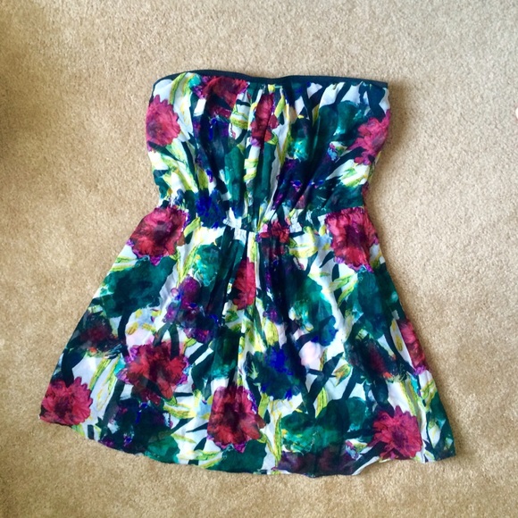 Strapless Rachel Roy Floral Dress