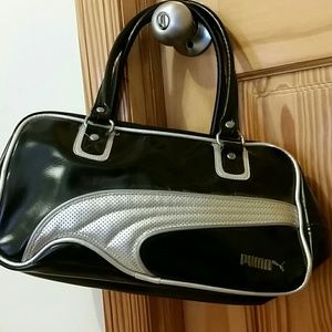 Puma Black leather Satchel