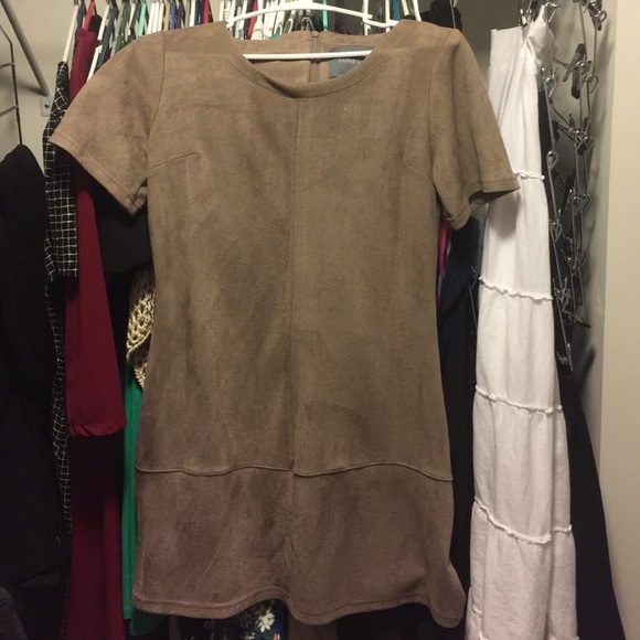 Suede Shift Dress