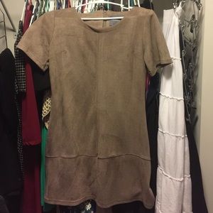 Suede Shift Dress
