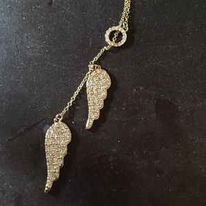 Angel wing necklace.